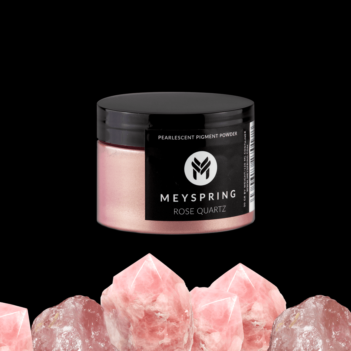MEYSPRING Rose Quartz Mica Pigment Powder: Perfect Rose Gold for Resin &  Mixed Media Art Projects 