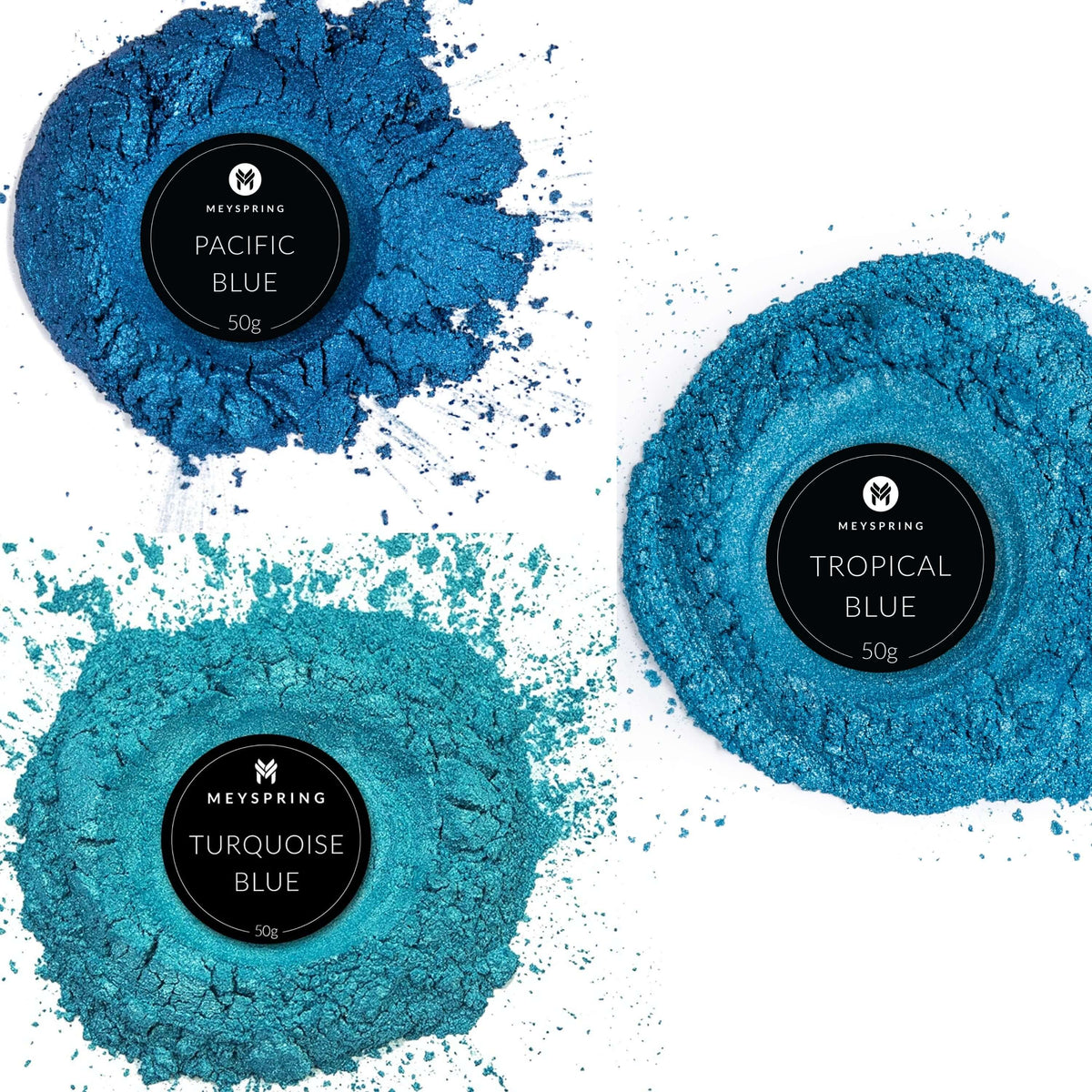 Mya 1Pc Pigments Poudre De Mica,Pigment Resine Epoxy Mica Pearl Pigments Colorants Cristal Boue Résine Fabrication De Bijoux