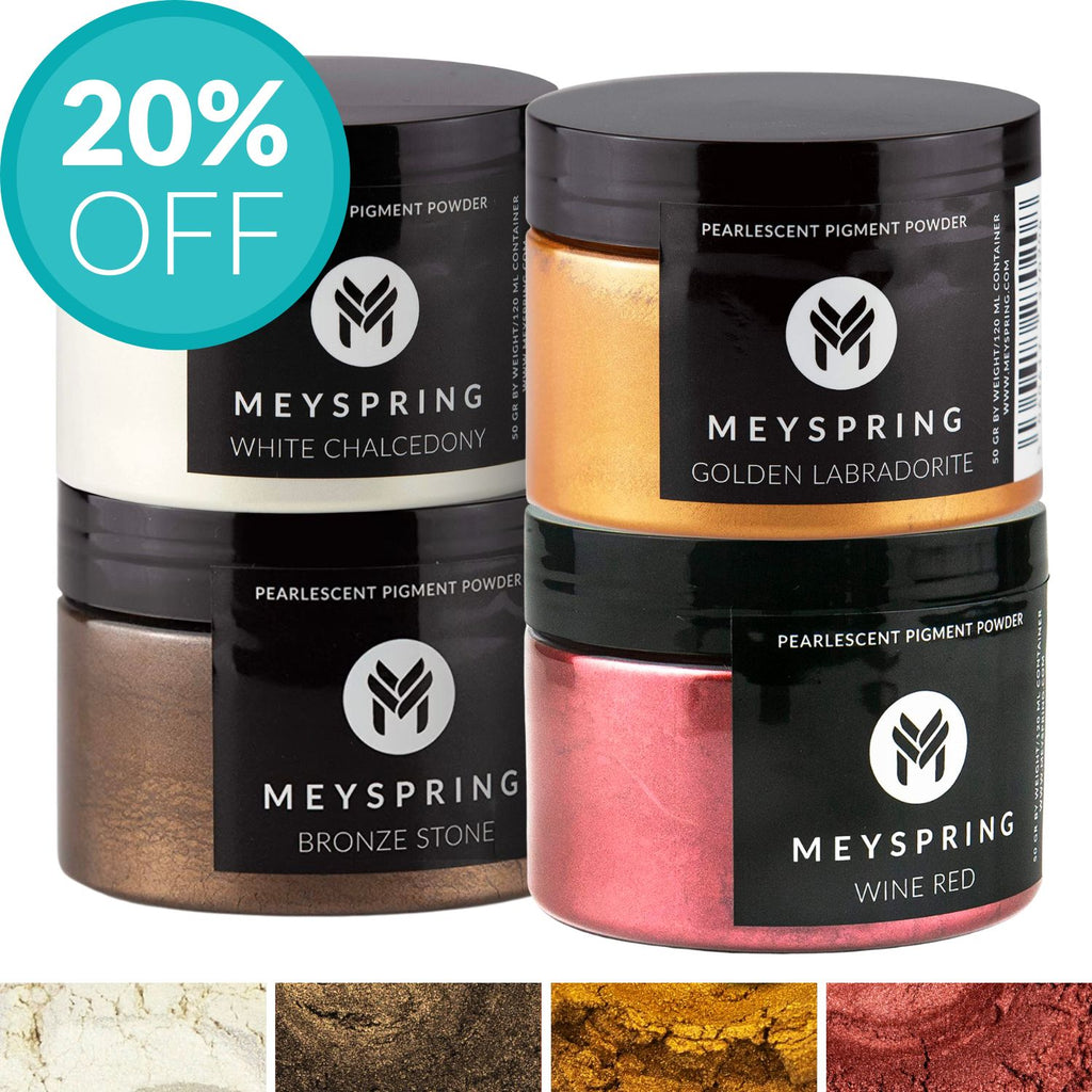 MEYSPRING Sterling Lining True Metallic Pigment Powder for Epoxy Resin -  50g Jar