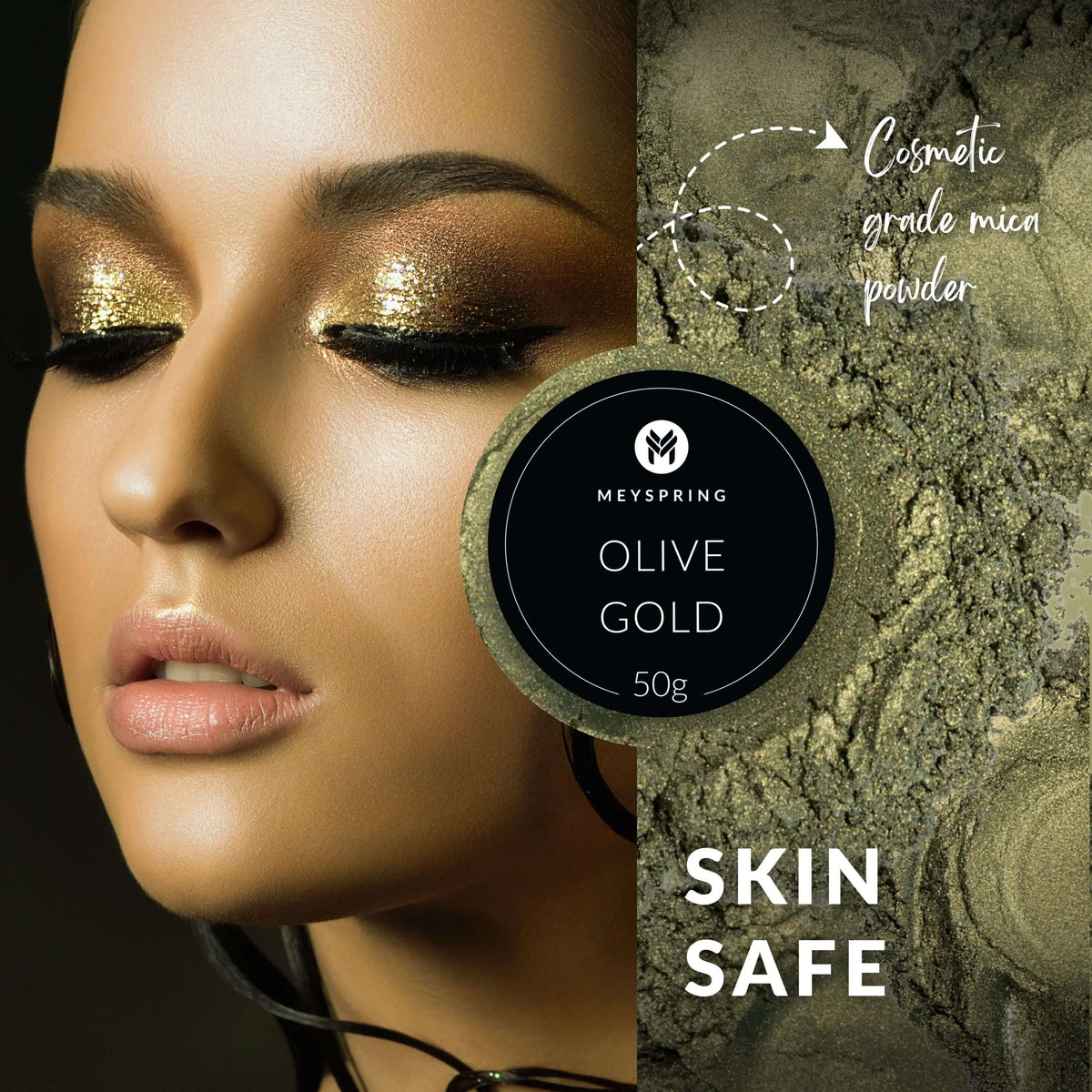 Olive Gold - Epoxy Resin Color Pigment - Mica Powder 50g