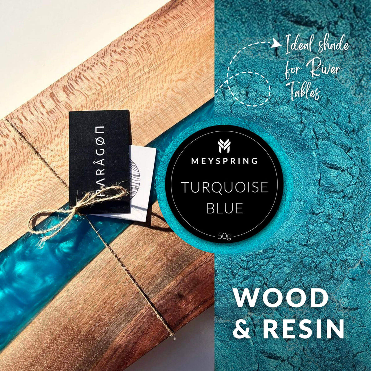 Turquoise Blue - Epoxy Resin Color Pigment - 50g