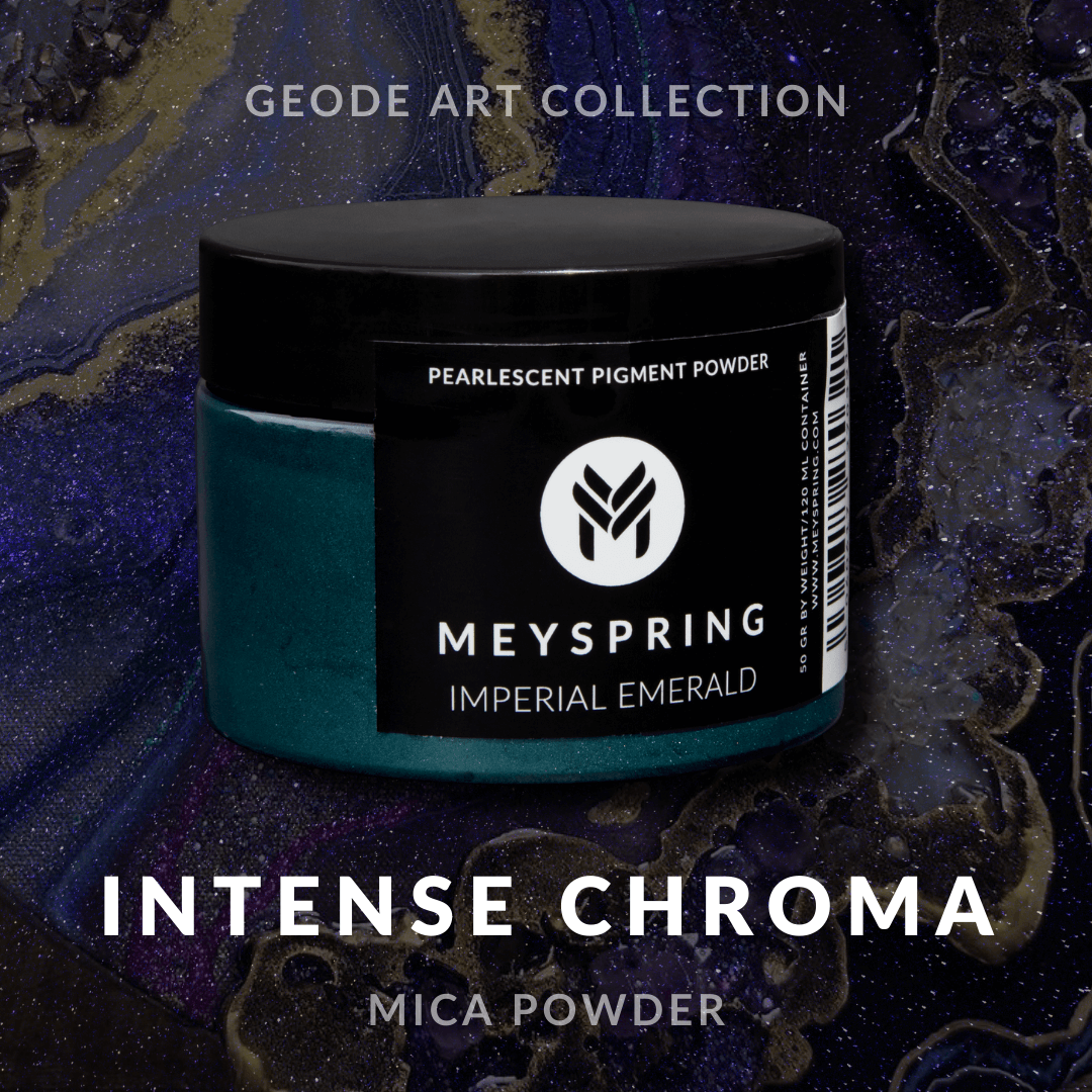 MEYSPRING Imperial Emerald - Intense Green Mica Powder for Epoxy Resin - Pigment Powder for Resin Art, Casting Resin and UV Resin - Green Resin Dye