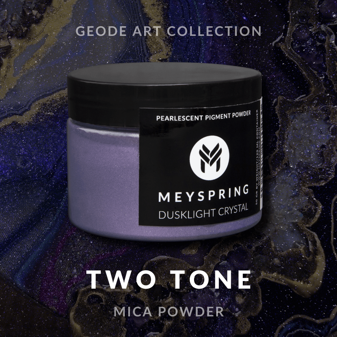 MEYSPRING Dusklight Crystal - Two Tone Purple Mica Powder for Epoxy Resin - Color Pigment Powder for Resin Art - Resin Supplies - Color Shifting