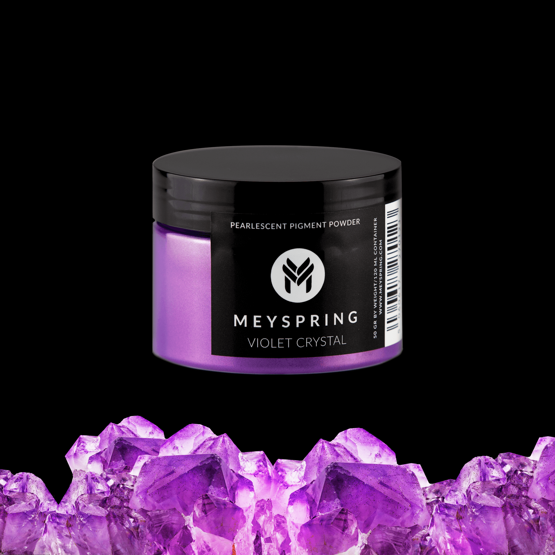 MEYSPRING Violet Crystal Epoxy Resin Color Pigment 50g Mica Powder for  Epoxy 