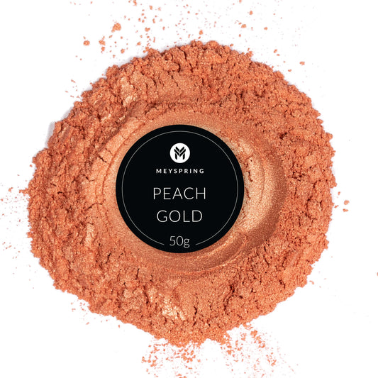 MEYSPRING Peach Gold Epoxy Resin Color Pigment Mica Powder