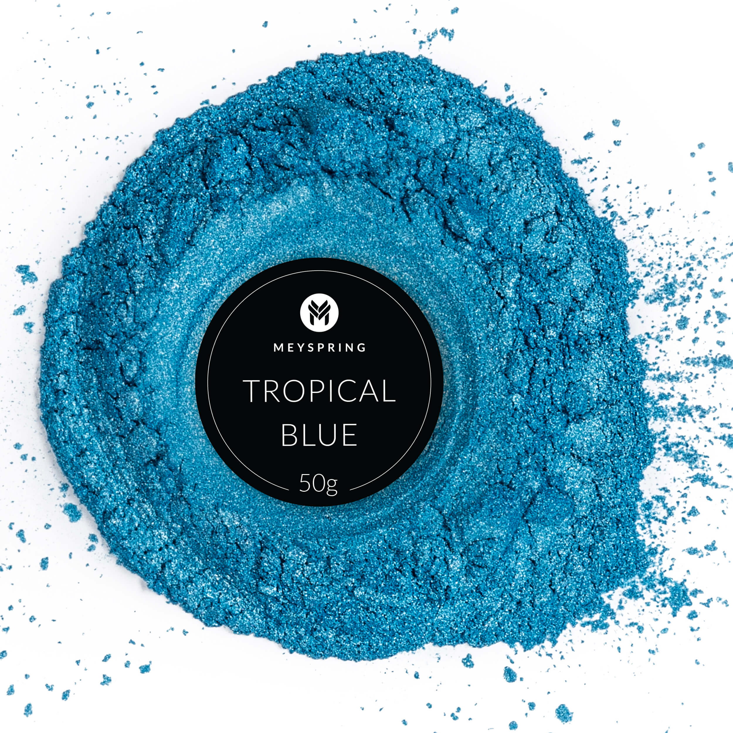 MEYSPRING Tropical Blue Mica Powder for Epoxy Resin - Dazzling Seascapes,  UV Resin, & River Tables! 