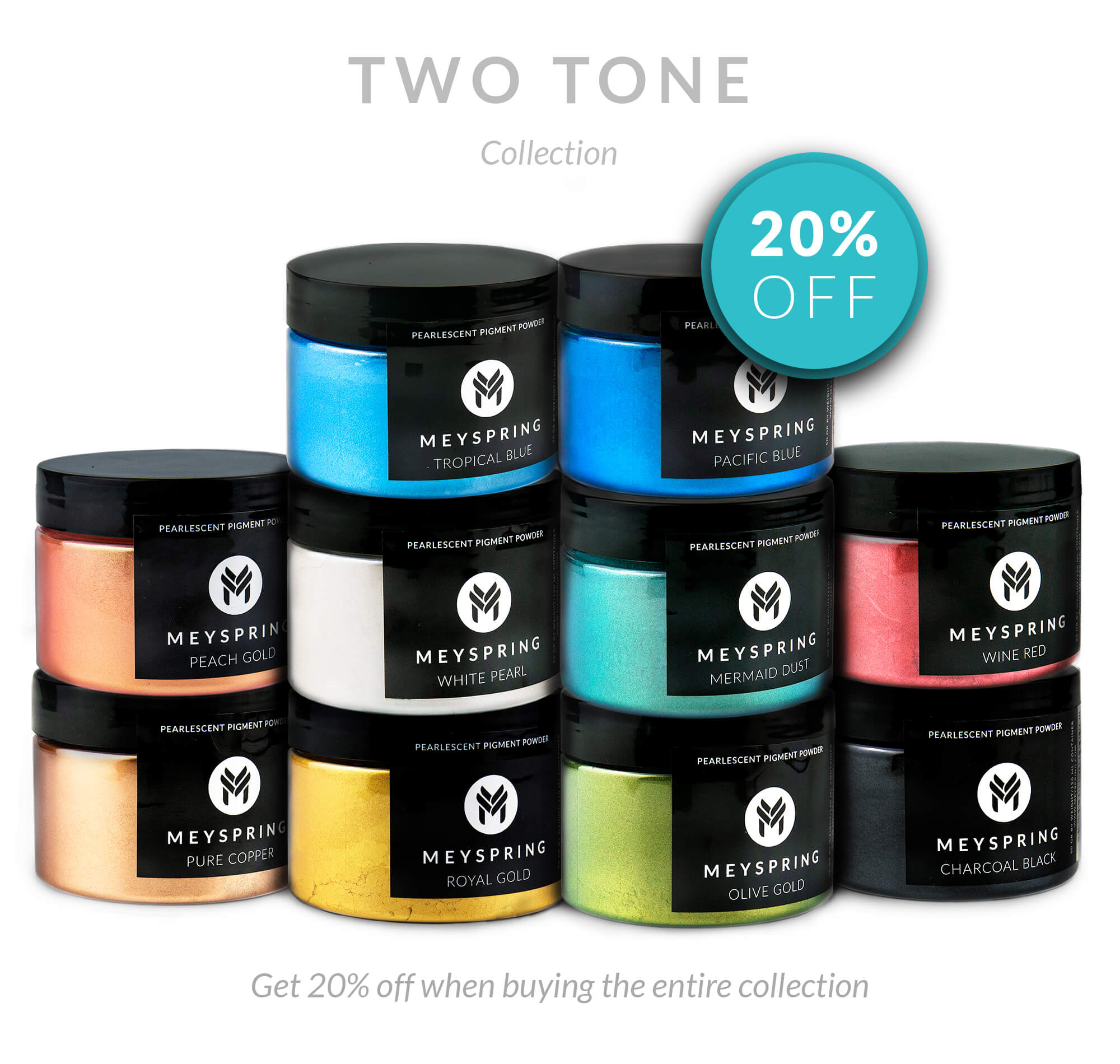 Two Tone Collection - 10 Epoxy Resin Pigments - 500g